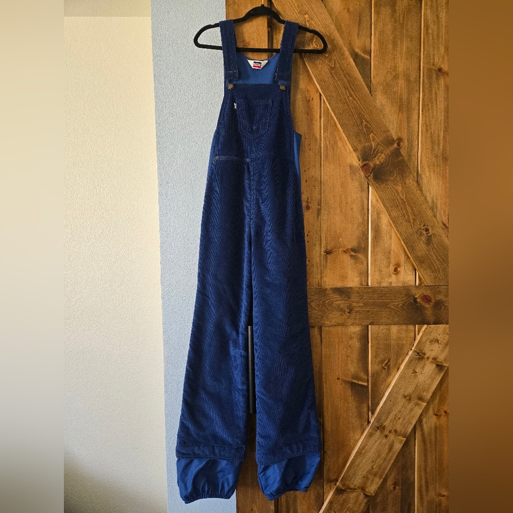 Levi's Vintage Blue Corduroy Women's Overalls/Snow Bib